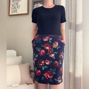 Merona Floral Pencil Skirt